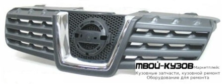 РЕШЕТКА РАДИАТОРА С ХРОМ МОЛДИНГ ЧЁРНЫЙ (ТАЙВАНЬ) для Nissan QASHQAI (2007-)