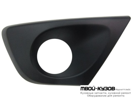 РЕШЕТКА БАМПЕРА ПЕРЕДНИЙ ПРАВАЯ СТОРОНА С ОТВЕРСТИЯМИ ПОД ПРОТИВОТУМАННЫЕ ФАРЫ (КИТАЙ) для Renault DUSTER (2010-)