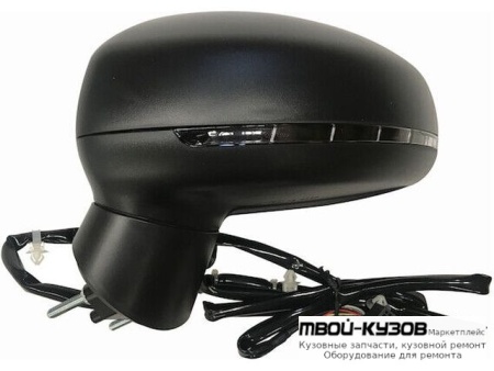 ЗЕРКАЛО ЛЕВАЯ СТОРОНА ЭЛЕКТР , С АВТОСКЛАДЫВ , ПОДОГРЕВОМ , УКАЗАТЕЛЬ ПОВОРОТА (ASPHERICAL) , 8 КОНТ , ГРУНТ (ТАЙВАНЬ) для Audi A1 (2010-)