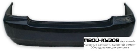 БАМПЕР ЗАДНИЙ (СЕДАН) ЧЁРНЫЙ (ТАЙВАНЬ) для Toyota COROLLA DE120 / ZE120 (2002-) СЕДАН / УНИВЕРСАЛ