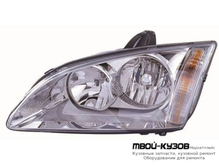 ФАРА ЛЕВАЯ СТОРОНА +/- КОРРЕКТОР (DEPO) для Ford FOCUS (2005-)