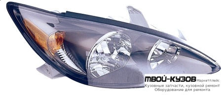 ФАРА ПРАВАЯ СТОРОНА (USA) ВНУТРИ (DEPO) ЧЁРНЫЙ для Toyota CAMRY V30 (10.2001-)