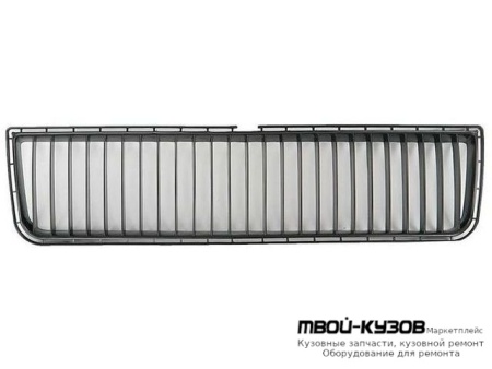 РЕШЕТКА БАМПЕРА ПЕРЕДНИЙ ЦЕНТРАЛ ЧЁРНЫЙ (ТАЙВАНЬ) для Skoda OCTAVIA (04.1997 - 07.2000 08.2000-)