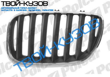 X5 04-07 РЕШЕТКА ХРОМ/ЧЕРНАЯ L