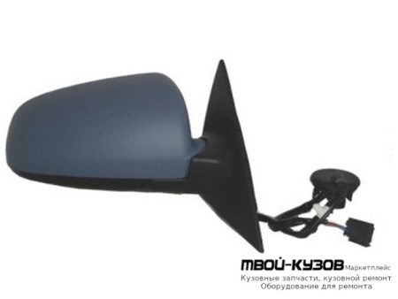 ЗЕРКАЛО ПРАВАЯ СТОРОНА ЭЛЕКТР С ПОДОГРЕВОМ (CONVEX) ГРУНТ (ТАЙВАНЬ) для Audi A6 (04.2004-)