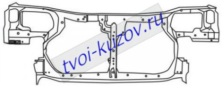 ALMERA ПАНЕЛЬ ПЕРЕДНЯЯ (телевизор, суппорт радиатора)