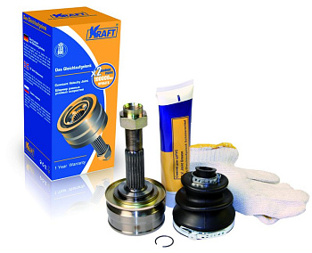 ШРУС ВАЗ-1111 наружный (KRAFT) КТ058870 пыльник+хомуты+ст.кольцо+перчатки