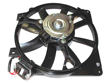 Электродвигатель охлаждения ВАЗ-1118 с крыльчаткой и кожухом (АвтоВАЗ)