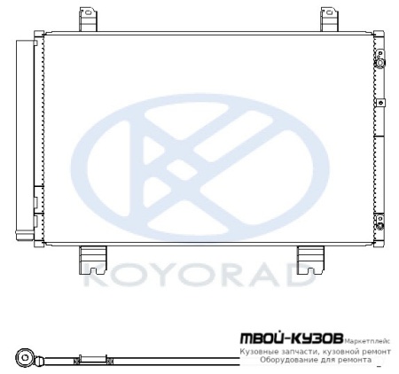LS460/600hL КОНДЕНСАТОР КОНДИЦИОНЕРА (KOYO) для Lexus LS460 / 600hL 2007-
