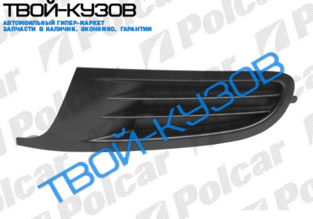 GOLF VI 08 - РЕШЕТКА В БАМПЕР ПРАВАЯ R БЕЗ ПТ/Ф