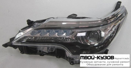 ФАРА ЛЕВАЯ СТОРОНА ПОД КОРРЕКТОР ДИОД (DEPO) для Toyota FORTUNER (2015-)