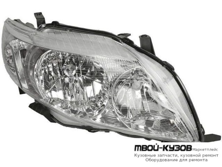 ФАРА ПРАВАЯ СТОРОНА (СЕДАН) +/- ПОД КОРРЕКТОР (КИТАЙ) для Toyota COROLLA E150 (2006-) СЕДАН