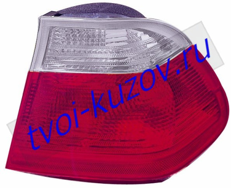 E46 ФОНАРЬ задний внешний правый красный-БЕЛ