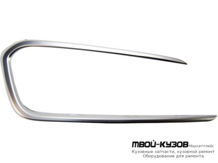 МОЛДИНГ РЕШЕТКИ БАМПЕРА ПРАВАЯ СТОРОНА ПЕРЕД ХРОМ (КИТАЙ) для Hyundai SANTA FE (2012-)