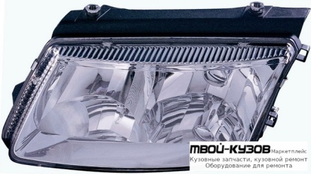 ФАРА ЛЕВАЯ СТОРОНА +/- ПОД КОРРЕКТОР ПРОЗРАЧНЫЙН для Volkswagen PASSAT B5 (11.1996 - 09.2000)