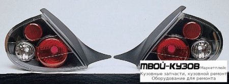ФОНАРЬ ЗАДНИЙ ВНЕШНИЙ ЛЕВАЯ + ПРАВАЯ (КОМПЛЕКТ) ТЮНИНГ (СЕДАН) ПРОЗРАЧНЫЙ (LEXUS ТИП) (SONAR) ВНУТРИ ЧЁРНЫЙ для Dodge NEON (2000-)