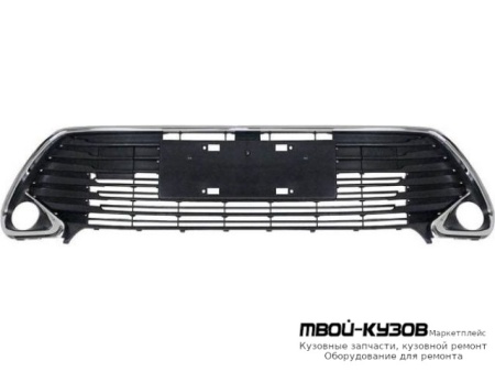 РЕШЕТКА БАМПЕРА ПЕРЕДНИЙ С ХРОМ МОЛДИНГ (КИТАЙ) для Toyota CAMRY V50 (2011-)