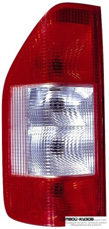 ФОНАРЬ ЗАДНИЙ ВНЕШНИЙ ЛЕВАЯ СТОРОНА (DEPO) КРАСНЫЙ-БЕЛ для Mercedes SPRINTER (02.2000-)