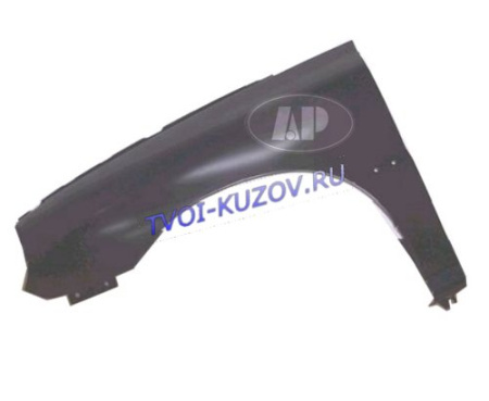 КРЫЛО ПЕРЕДНЕЕ левое с отв под молдинг без повтор  - для KIA RIO