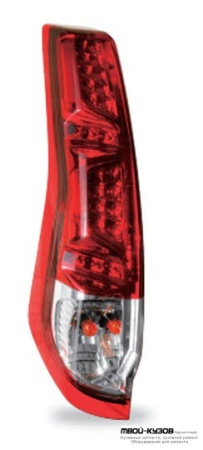 ФОНАРЬ ЗАДНИЙ ВНЕШНИЙ ЛЕВАЯ + ПРАВАЯ (КОМПЛЕКТ) ТЮНИНГ ДИОД КРАСНЫЙ (JUNYAN) ВНУТРИ ХРОМ для Nissan X-TRAIL (03.2007-)