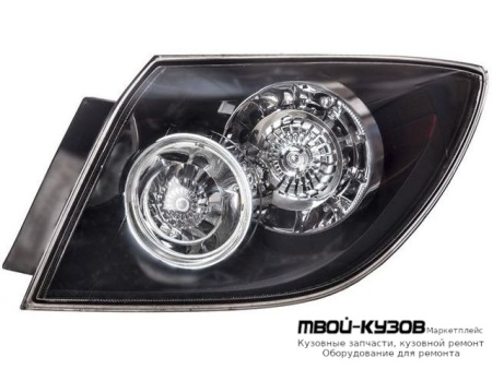 ФОНАРЬ ЗАДНИЙ ВНЕШНИЙ ПРАВАЯ СТОРОНА (ХЭТЧБЭК) ПРОЗРАЧНЫЙ С ДИОД ГАБАРИТ , СТОП СИГНАЛ (DEPO) для Mazda 3 (2004-)