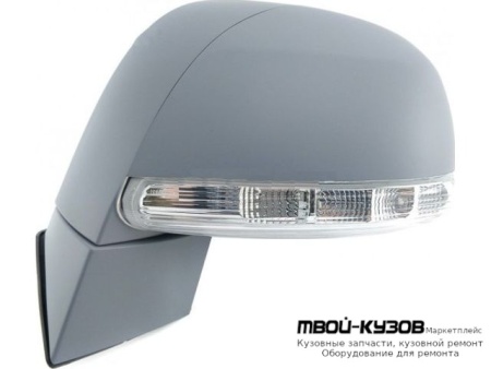 ЗЕРКАЛО ЛЕВАЯ СТОРОНА ЭЛЕКТР С ПОДОГРЕВОМ , УКАЗАТЕЛЬ ПОВОРОТА , ГРУНТ (CONVEX) (ТАЙВАНЬ) для Chevrolet CAPTIVA (2006-)