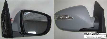 ЗЕРКАЛО ПРАВАЯ СТОРОНА ЭЛЕКТР С ПОДОГРЕВОМ УКАЗАТЕЛЬ ПОВОРОТА АВТОСКЛАДЫВ 8 КОНТ (КИТАЙ) для Hyundai IX35 (2010-)