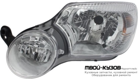 ФАРА ЛЕВАЯ СТОРОНА С КОРРЕКТОР , ПРОТИВОТУМ (DEPO) для Skoda YETI (2010-)