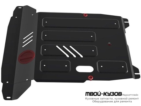 ЗАЩИТА ПОДДОНА ДВИГАТЕЛЯ , С КРЕПЛЕН , СТАЛЬН для Hyundai GETZ (2005-)