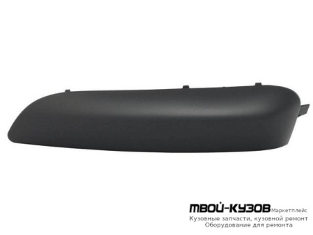 МОЛДИНГ БАМПЕРА ПЕРЕДНИЙ ЛЕВАЯ СТОРОНА ЧЁРНЫЙ (ТАЙВАНЬ) для Peugeot 308 (2007-)