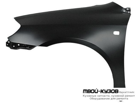 КРЫЛО ПЕРЕДНИЙ ЛЕВАЯ СТОРОНА С ОТВ ПОД ПОВТОРИТЕЛЬ (СЕДАН) (УНИВЕРСАЛ) (ТАЙВАНЬ) для Toyota COROLLA DE120 / ZE120 (2002-) СЕДАН / УНИВЕРСАЛ