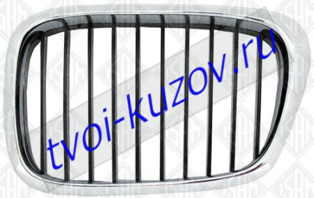 E39 РЕШЕТКА радиатора левая сторона хромировано-черн.