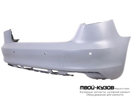 БАМПЕР ЗАДНИЙ С ОТВ ПОД ДАТЧИКИ ГРУНТ (ТАЙВАНЬ) для Audi A3 (2012-)