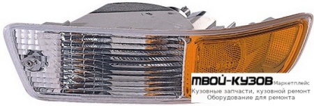 УКАЗ.ПОВОРОТА НИЖН ЛЕВАЯ СТОРОНА В БАМПЕР (USA) (DEPO) БЕЛ-ЖЕЛТ для Toyota RAV4 (04.1994 - 08.1997) (09.1997 - 08.2000)