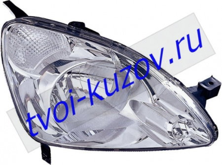 CR-V ФАРА правая под корректор с указателем поворота белого цвета