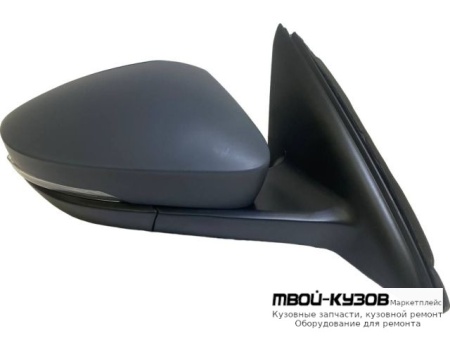 ЗЕРКАЛО ПРАВАЯ СТОРОНА ЭЛЕКТР С ПОДОГРЕВОМ , УКАЗАТЕЛЬ ПОВОРОТА (КИТАЙ) для Skoda OCTAVIA (2013-2017)