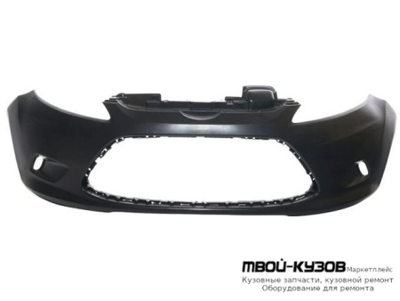 БАМПЕР ПЕРЕДНИЙ БЕЗ ОТВЕРСТИЙ ПОД ПРОТИВОТУМАННЫЕ ФАРЫ ЧЁРНЫЙ (ТАЙВАНЬ) для Ford FIESTA (2008-)