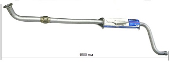 Глушитель доп. (резонатор) ВАЗ-21082,13,14,15 инж.дв.21144 V1,6/8кл.ЕВРО-3 с гофр.под катколлект. (АвтоВАЗ)