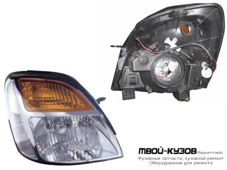 ФАРА ПРАВАЯ СТОРОНА (КИТАЙ) для Hyundai STAREX (1997-2007)