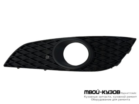 РЕШЕТКА БАМПЕРА ПЕРЕДНИЙ ЛЕВАЯ СТОРОНА С ОТВЕРСТИЯМИ ПОД ПРОТИВОТУМАННЫЕ ФАРЫ (КИТАЙ) для Opel ASTRA H (06.2004-)