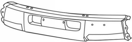 LANDCRUISER {VX} БАМПЕР ПЕРЕДН ЦЕНТРАЛ БЕЗ ОТВ П/ЛЕБЕДКУ П/МОЛДИНГ ЧЕРН