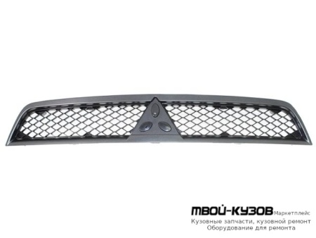 РЕШЕТКА РАДИАТОРА ЧЁРНЫЙ С СЕРЫЙЕБРИСТ МОЛДИНГ для Mitsubishi LANCER (03.2007-)