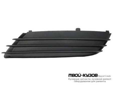 РЕШЕТКА БАМПЕРА ПЕРЕДНИЙ ЛЕВАЯ СТОРОНА БЕЗ ОТВЕРСТИЙ ПОД ПРОТИВОТУМАННЫЕ ФАРЫ (5 ДВ) (ТАЙВАНЬ) для Opel ASTRA H (06.2004-)