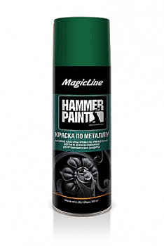 Краска по металлу (молотковая) зеленый (265г)