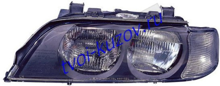 E39 (H7-HB3) ФАРА левая (DEPO) ПОД КОРРЕКТОР указ. поворота белого цвета
