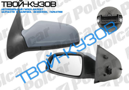 ASTRA H 04-10 (5ДВ) ЗЕРКАЛО ПРАВОЕ ЭЛЕКТРИКА+ОБОГРЕВ+СКЛАДНОЕ ПОД ПОКР