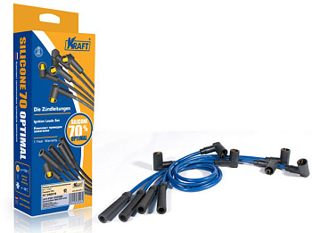 Провода высоковольтные ВАЗ-2108 полусиликон (KRAFT) КТ 042516