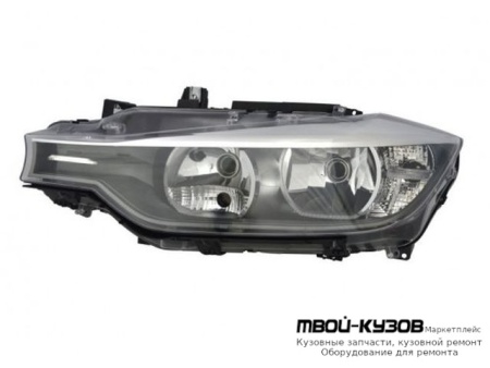 ФАРА ЛЕВАЯ СТОРОНА С КОРРЕКТОР ВНУТРИ (DEPO) ЧЁРНЫЙ для BMW F30 3 series (2012-)