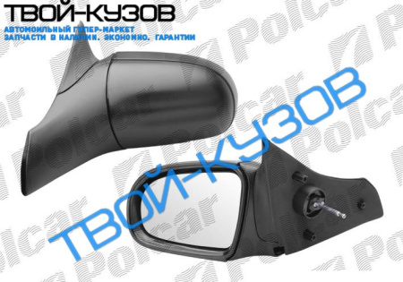 CORSA/COMBO, 01.93-10.01 ЗЕРКАЛО R МЕХАН., ЧЕРН.КРЫШКА, ВЫПУКЛ.