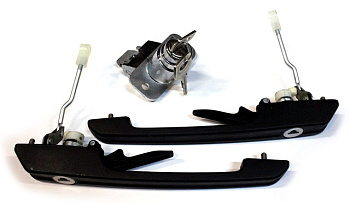 Ручки дверей наружные ВАЗ-2108 2 шт.с замком багажника в сборе (завод)